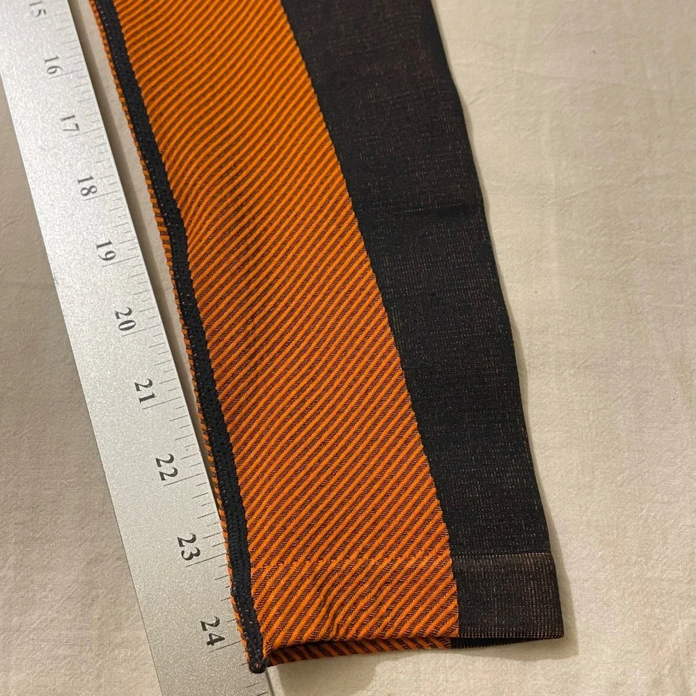 JoyLab Women Size Small Colorblock Seamless High Rise Leggings Black Grey Orange